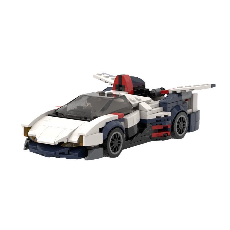 MOC конструктор, совместимый с Lego 8761 Astrada GSX игрушечная серия Speed ​​лог автомобиль программа