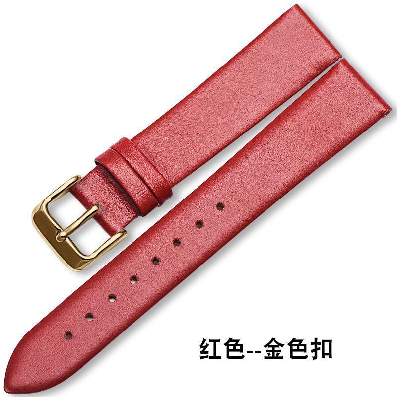 Pulseras de cuero ultra suaves de mujer botón blanco rojo cabeza de cuero de vaca hombre 12 14 16 18 19 20mm