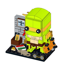 MOC积木兼容乐高 151457 忍者神龟组合四只 方头仔组合套装生日礼