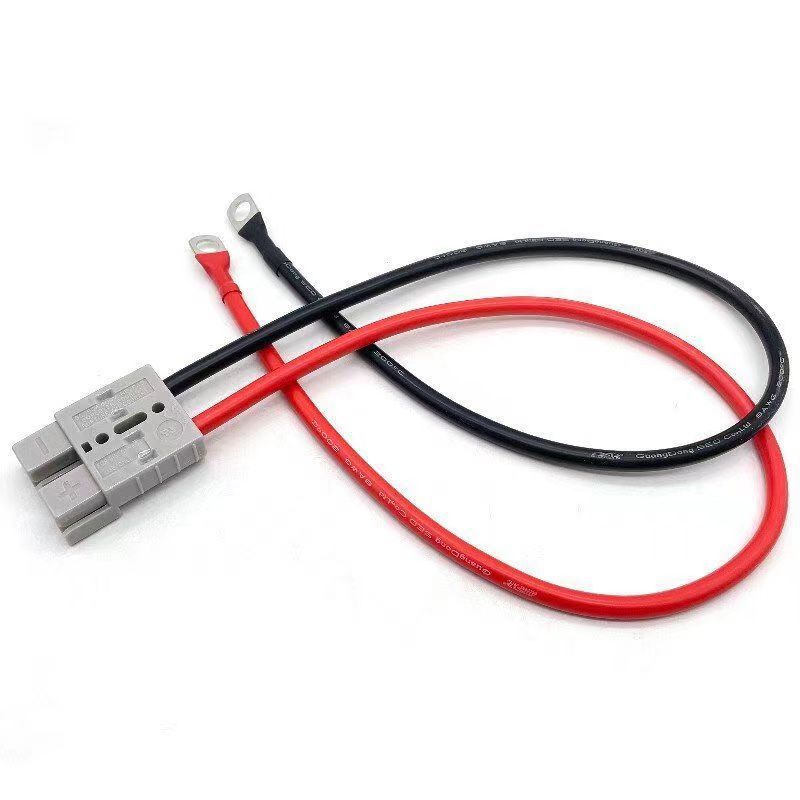 厂家供应10平方安德森插头双极50A-600V电池连接器安德森插头线