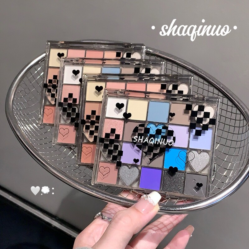 SHAQINUO霓虹心跳眼影盘20色珠光哑光闪粉亮片大地色眼影烟熏眼妆|undefined