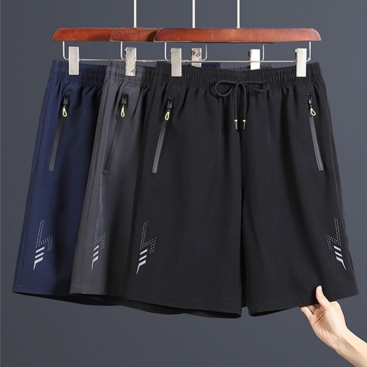 Cross-Border European Size Aliexpress Amazon Men's Shorts Summer Ice Silk Sports Quick-Dry Pants Loose Beach Casual Pants