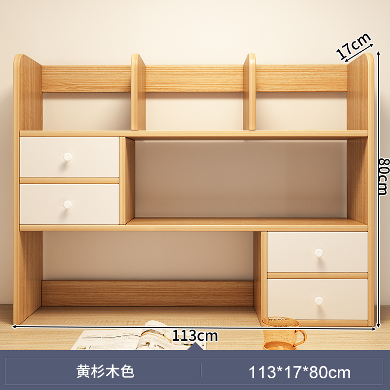 Estante de escritorio estante de almacenamiento de escritorio dormitorio cosas buenas mesa de estudio multi-capa pequeño estante