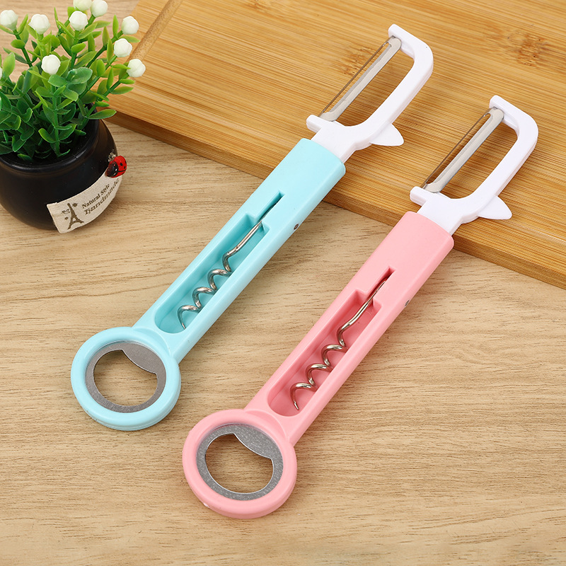 Pelador multifunción de acero inoxidable personalizado dos en uno Cepilladora de melón y fruta Cepilladora de patata pelador de manzana