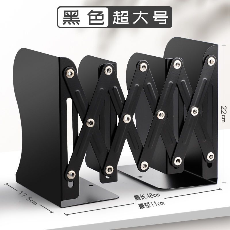 Libro retráctil con portalápices, estantería, escritorio integrado, estante de almacenamiento de libros, bisel para estudiantes de secundaria, clip de libro, plegado y fijo