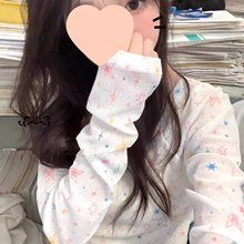 美式甜酷长袖防晒T恤罩衫夏季微透薄纱纯欲辣妹上衣内搭吊带背心