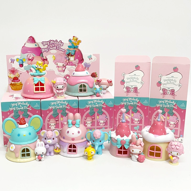 Sanrio, семейная милая минифигура на столе, подарок на день рождения
