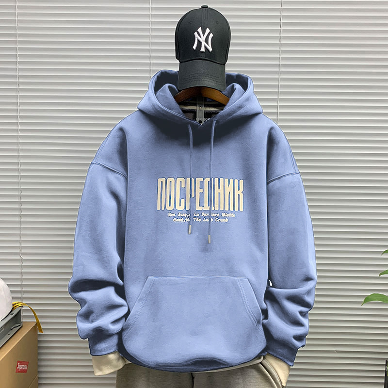Gray blue hooded thin-1621 [high quality] GL