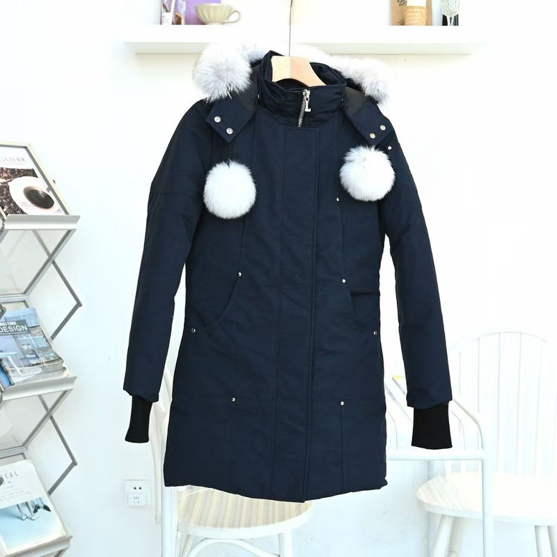 小剪刀羽绒服01女款冬季修身中长款狐狸毛领金标Moose Downjarket|undefined
