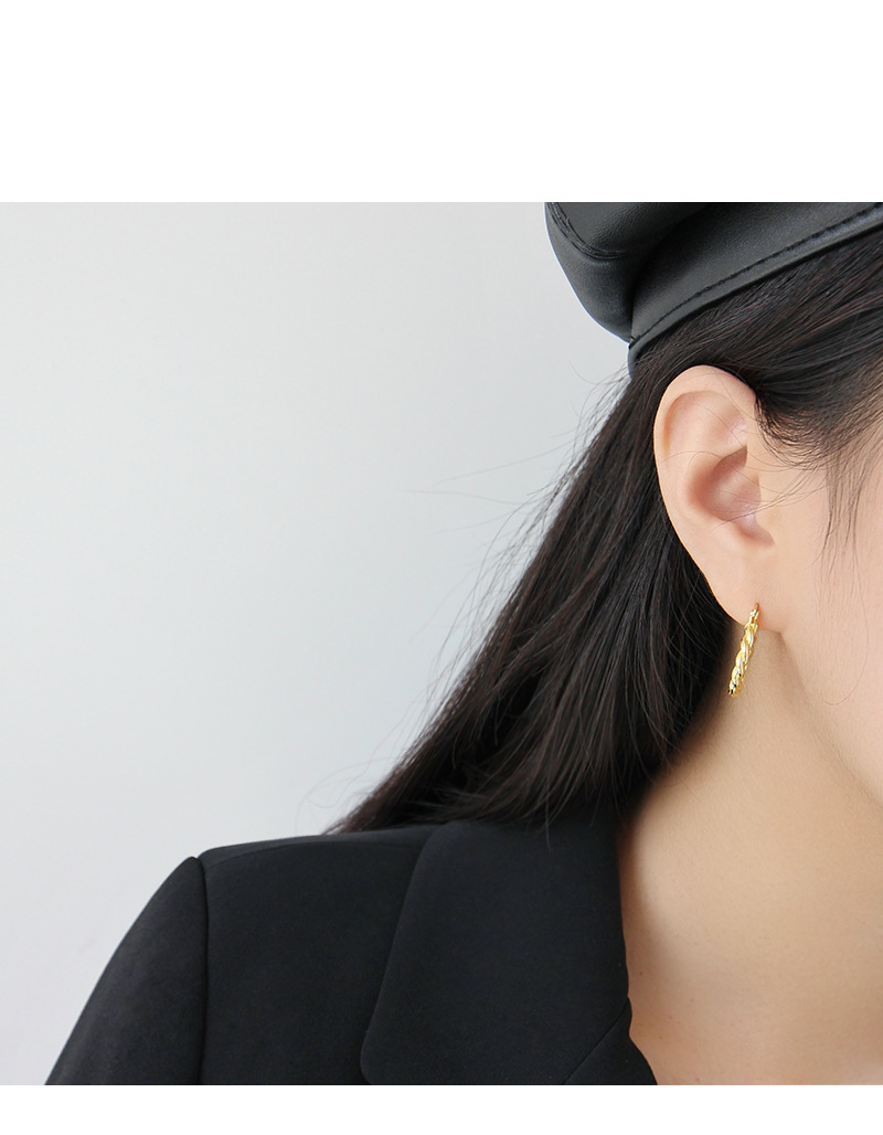 retro twist niche design sense simple earrings wild ear jewelrypicture10