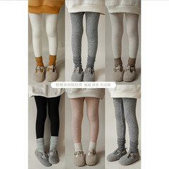 Girls 2023 Spring and Autumn Fashionable Leggings Children's Casual Pants Baby Girls Fashionable Warm Woolen Pants Trousers