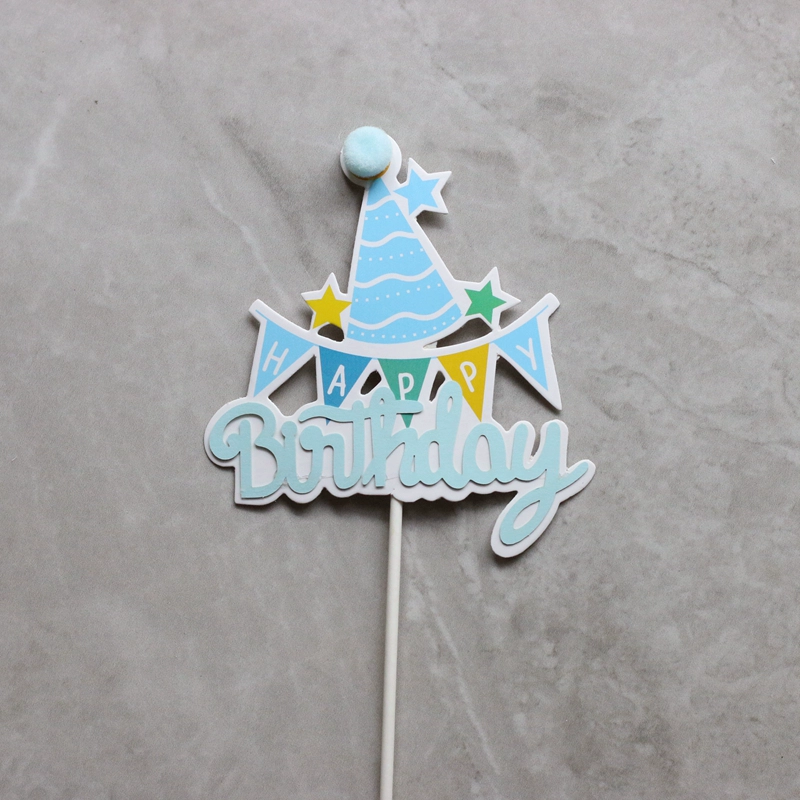 English Birthday Happy Cartoon Balloon HB Love Gift Box Birthday Happy Cake Account Crown Crown милые звезды