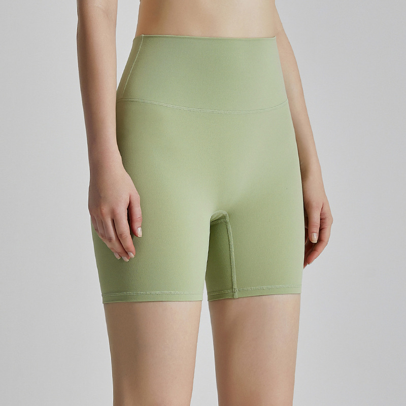 LAHN, pantalones cortos de yoga de tres puntos sin talla, cintura alta, levantamiento de cadera, ropa interior ajustada, pantalones antibacterianos de fitness de tres puntos para mujer