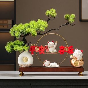 Simple Home Furnishings, Lucky Cat, Warm Home Furnishings, Housewarming Gifts, Office Desktop Chinese Furnishings