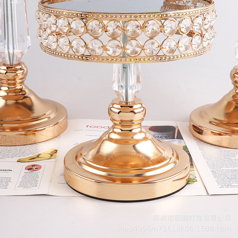 Pastel de metal postre mesa decoración soporte de exhibición bandeja de la torta europea tarde té merienda soporte comida fría té romper mesa