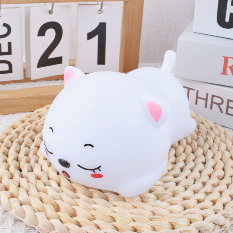 Мультяшный ночник для спальни, игрушка для кормления грудью, кот, антистресс