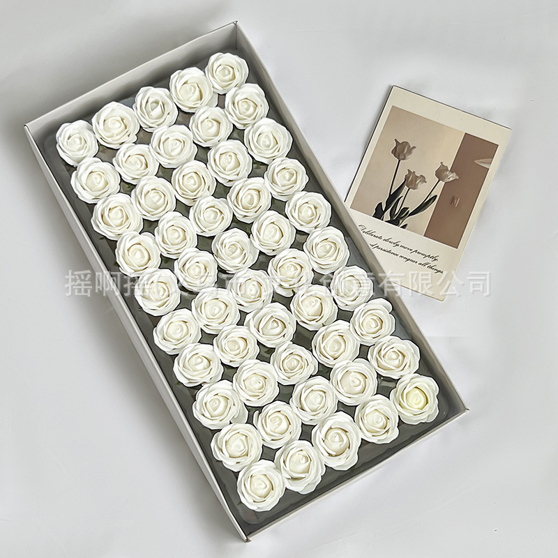 Venta directa de fábrica mini pulgares cabeza de flor diy productos semiacabados flor de jabón cabeza de rosa regalo de flor de jabón al por mayor