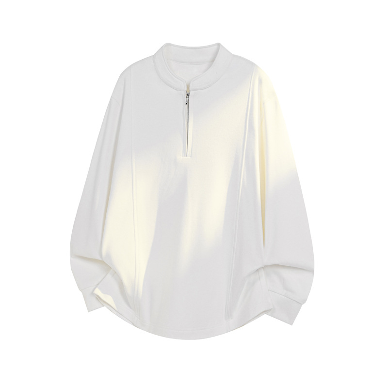 Cleanfit Deconstructed Half-zip Thermal Base S For Men, Autumn Winter Trendy Brand, Loose And Warm, Long-sleeved_voghion.com