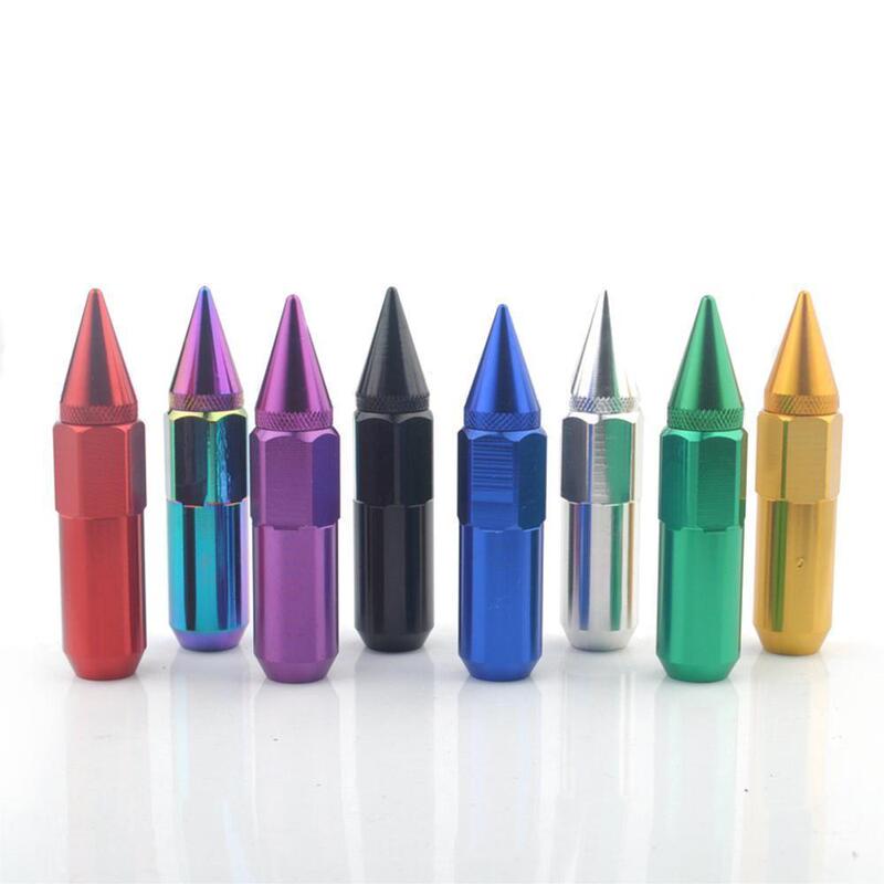 Car Modified Colorful Cone-Shaped Wheel Hub Extended Nut Pointed Bullet Screw Personalized Nut Cross-Border Car Accessories Car Modified Colorful Cone-Shaped Wheel Hub Extended Nut Pointed Bullet Screw Personalized Nut Cross-Border Car Accessories