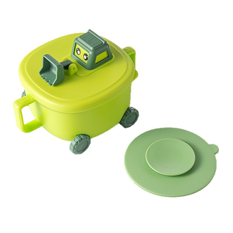 Bowl de alimentos suplementarios para bebés, cuenco de ventosas para bebés y niños pequeños, 316 cuenco de aislamiento térmico de acero inoxidable, cubiertos para niños gruesos resistentes a altas temperaturas
