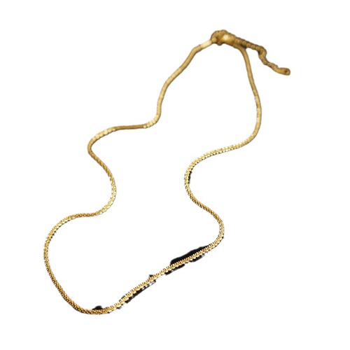 Super flashing stars sparkling necklace golden flashing 18K gold chain double layered plain chain accessories