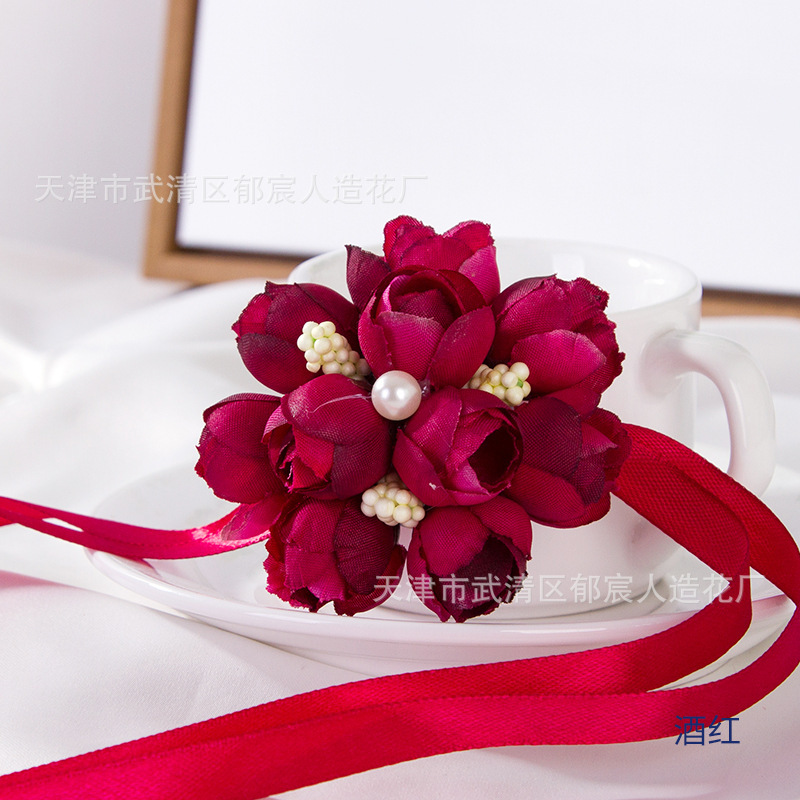 韓国式手首花卸売り結婚用品卸売り花嫁花嫁の手花姉妹団ダンス手花結婚祝い花|undefined