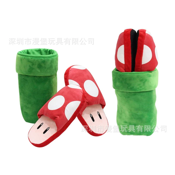 Half pack of mushrooms with green bucket