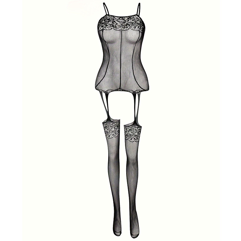 Lencería sexy, pijamas de talla grande, accesorios para coquetear, tentación uniforme, comercio exterior europeo y americano, medias de una pieza 9801 image 7
