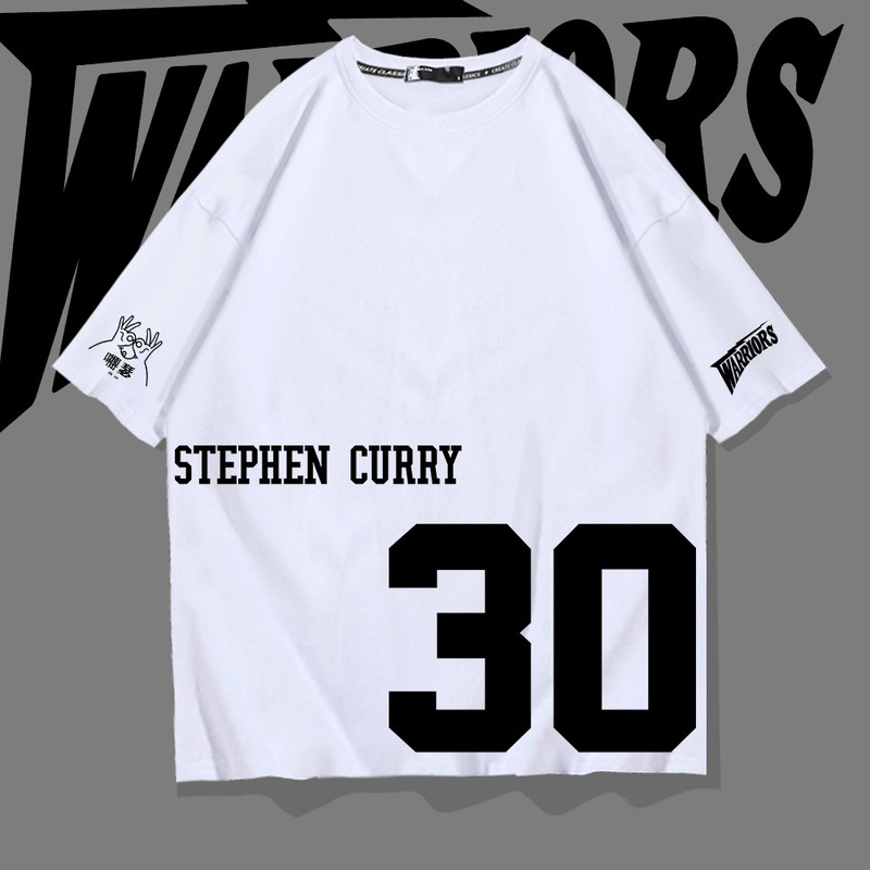 Warriors Curry 30 Short-sleeved T-shirt Summer Young Students Cotton Basketball Sports Leisure Half-sleeved Training Clothes