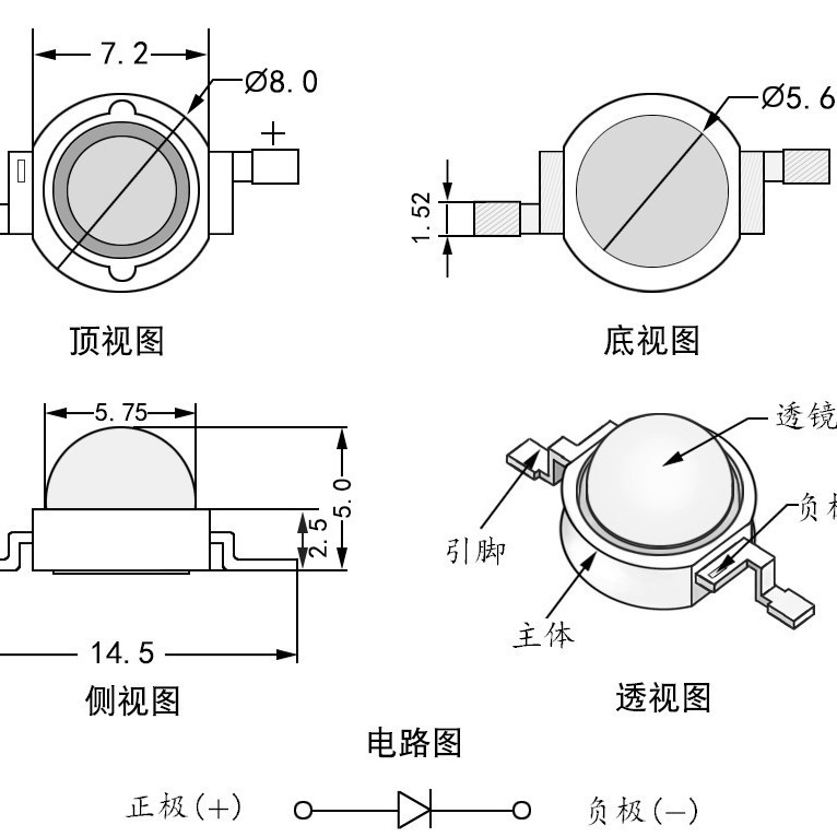 3W���������ⷢ���led���鰲�����ҹ������ͷ��IR����850nm����