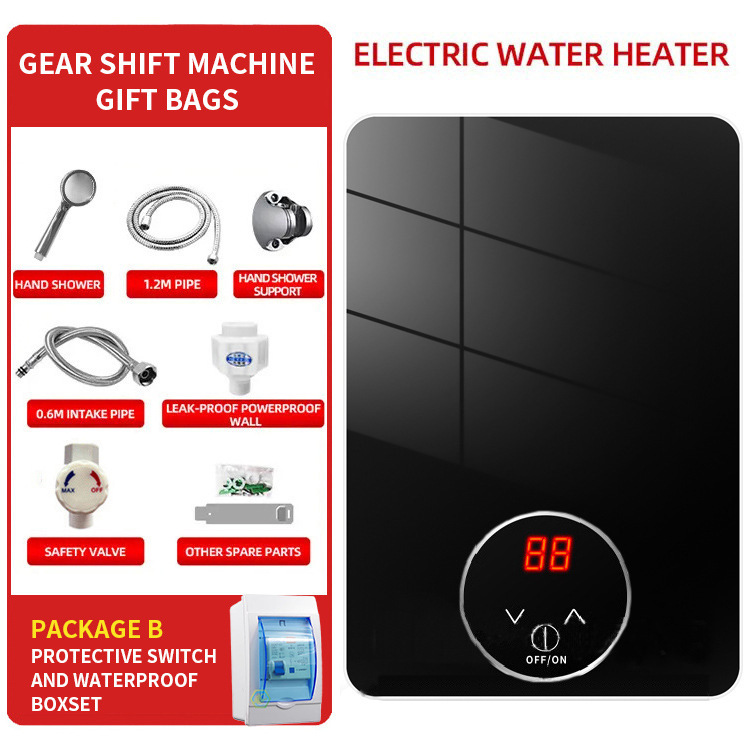 国境を越えたインスタント電気温水器 110V 家庭用インスタント加熱小型シャワーインテリジェント恒温バス省エネ|undefined