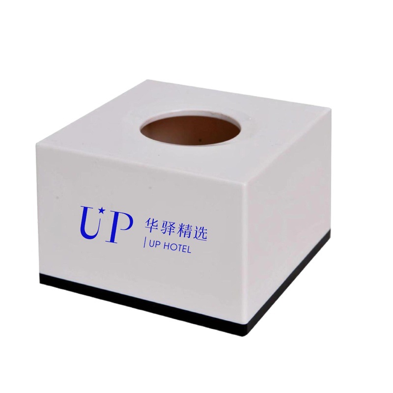 Caja de pañuelos con LOGO impreso en ella, caja de pañuelos para hoteles y restaurantes, caja de pañuelos para dormitorio y sala de estar, caja de pañuelos de cuero PU, caja de pañuelos faciales.
