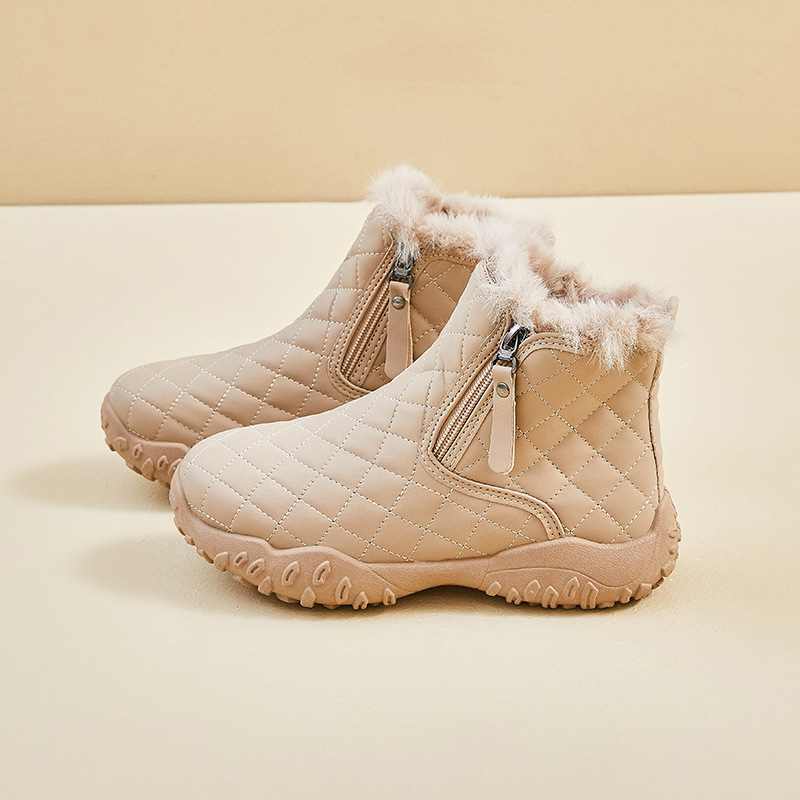 Botas de Nieve de Caña Alta para Mujer de PU Térmicas para Uso Diario