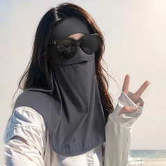 車で日焼け止めマスク女性紫外線防止夏の首保護顔顔日よけ顔顔スキニー氷糸日焼け止めマスク
