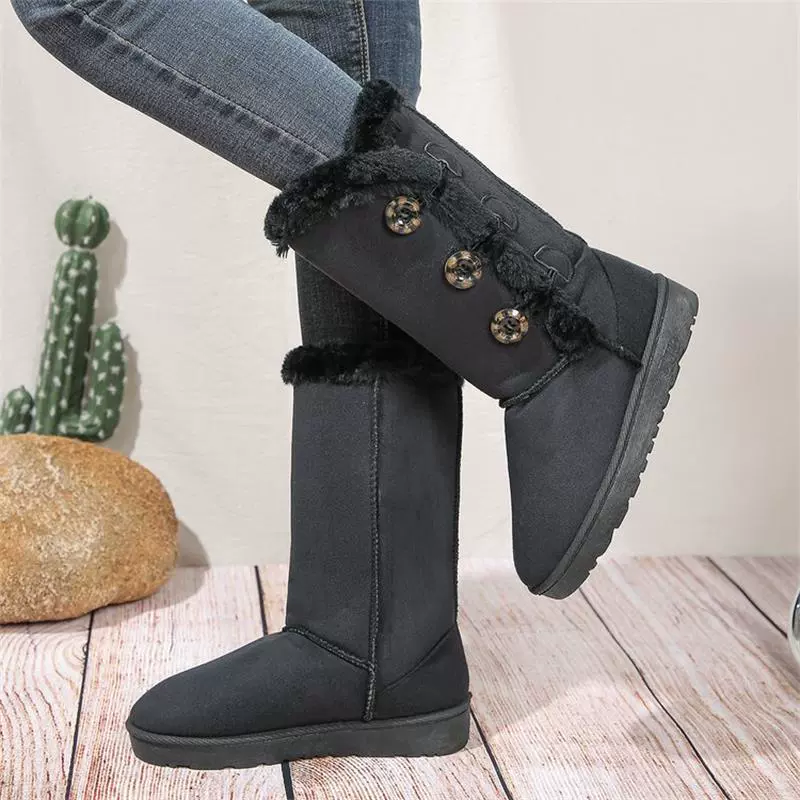 (Cross-border trading), winter keep warm high boots, mid-length, plus size