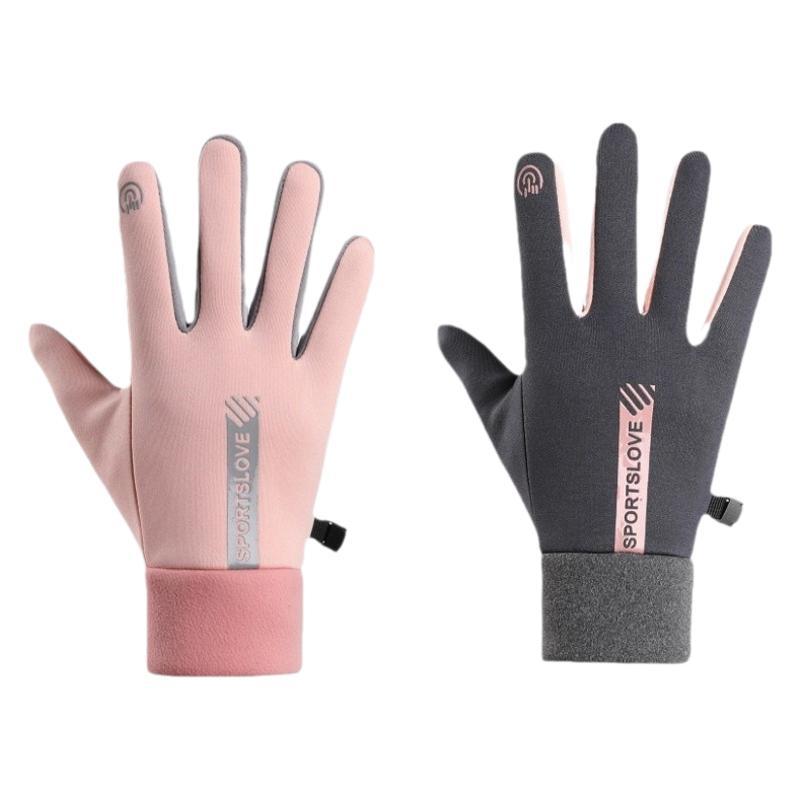 Otoño y invierno deportes al aire libre guantes calientes impermeables a prueba de deslizamiento para hombres y mujeres montar a prueba de frío guantes de pantalla táctil de lana tienda de fábrica