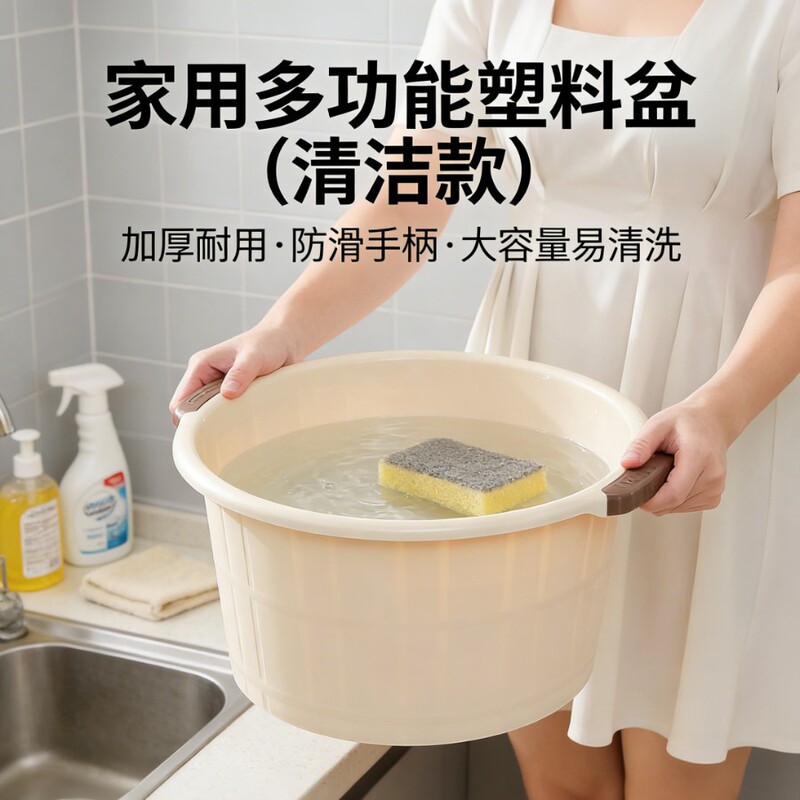 Multi-Functional Plastic Basin for Home Use, Suitable for Cleaning Calves, Thickened for Winter, Durable with Non-Slip Handle, the Preferred Basin for Household Chores Multi-Functional Plastic Basin for Home Use, Suitable for Cleaning Calves, Thickened for Winter, Durable with Non-Slip Handle, the Preferred Basin for Household Chores