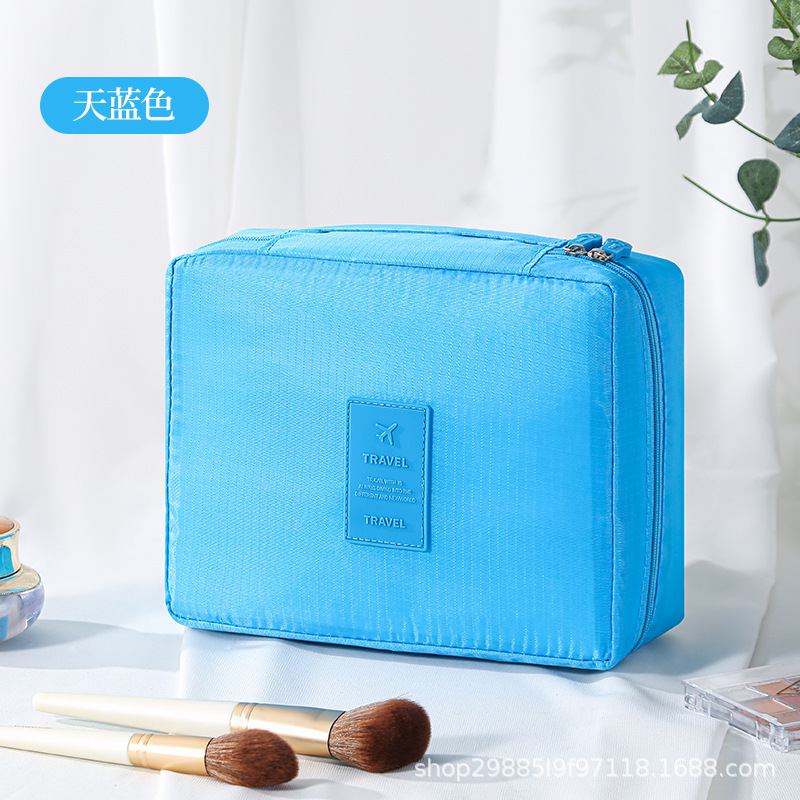 Gran capacidad de segunda generación nueva bolsa de lavado coreana bolsa de maquillaje bolsa de almacenamiento portátil multifuncional bolsa cuadrada bolsa de almacenamiento