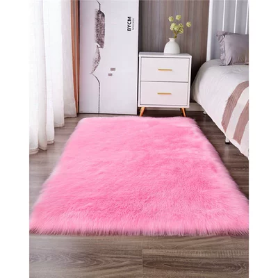 Car Carpet Color for Bedroom, Bedside Rug - rose-pink-customized