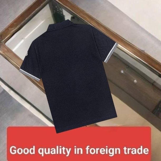 2025 New Summer Men's Lapel Short-Sleeved Polo Shirt Fashion Trendy Brand Embroidered Loose Casual Top