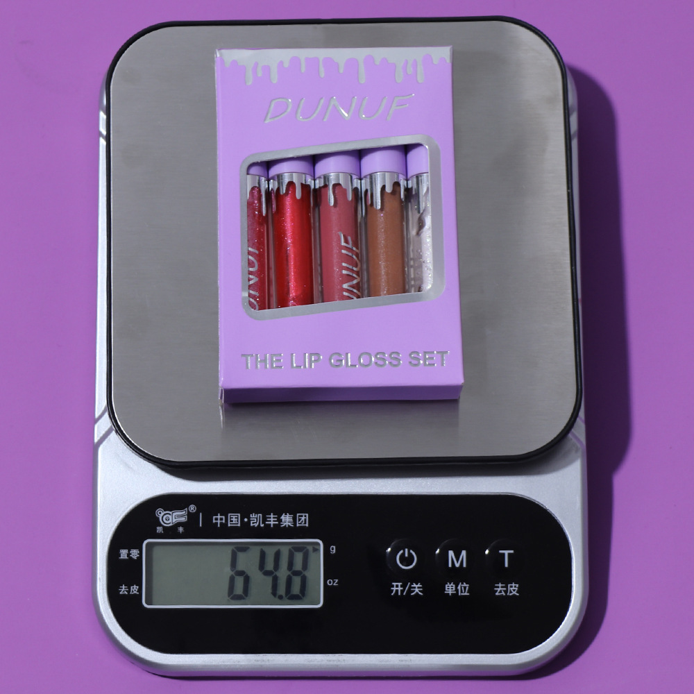 Check out DUNUF 5-tube Moisturizing, hydrating, glossy and easy-to-color lip gloss! Link Disclaimer - Foreign Trade details Picture