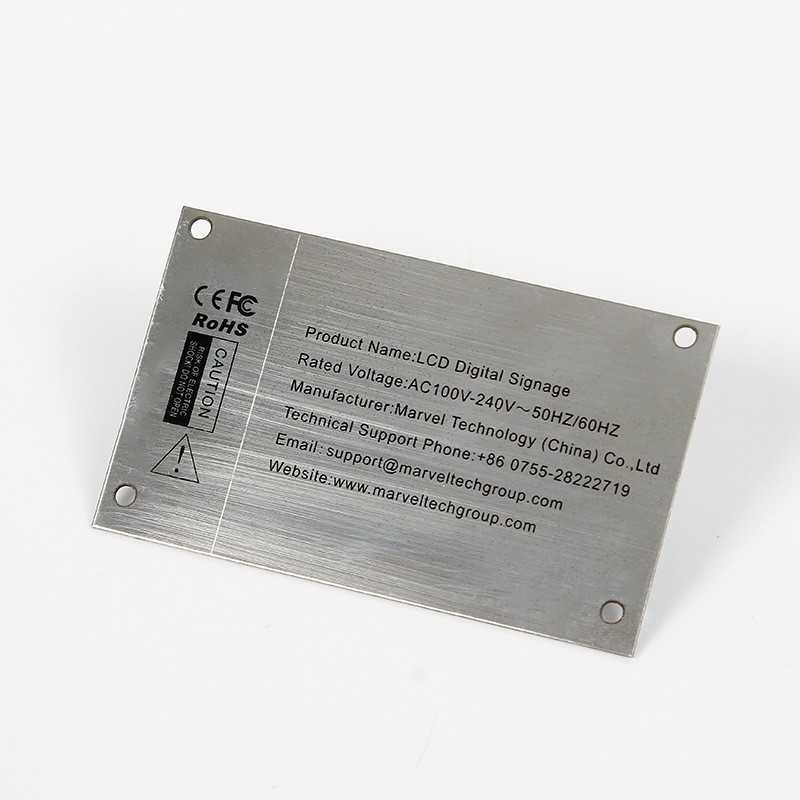 东莞厂家做金属台卡点餐牌拉丝激光不锈钢收银展示牌可按要求做