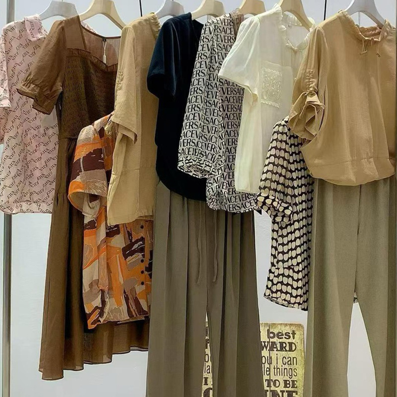 英姿屋 26 夏季新款杂款汉派女装通勤连衣裙上衣品牌折扣批发货源