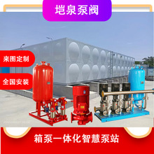 SW箱泵一体化智慧泵房装配式不锈钢焊接水箱BDF地埋式消防泵站
