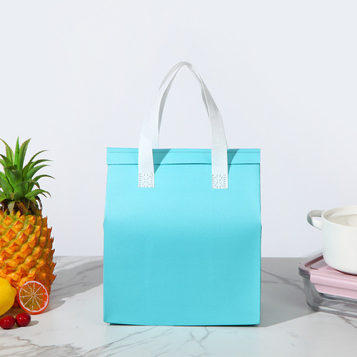 Aluminum foil non-woven portable thermal insulation bag for take-out lunch fast food bag bag food preservation and cold storage