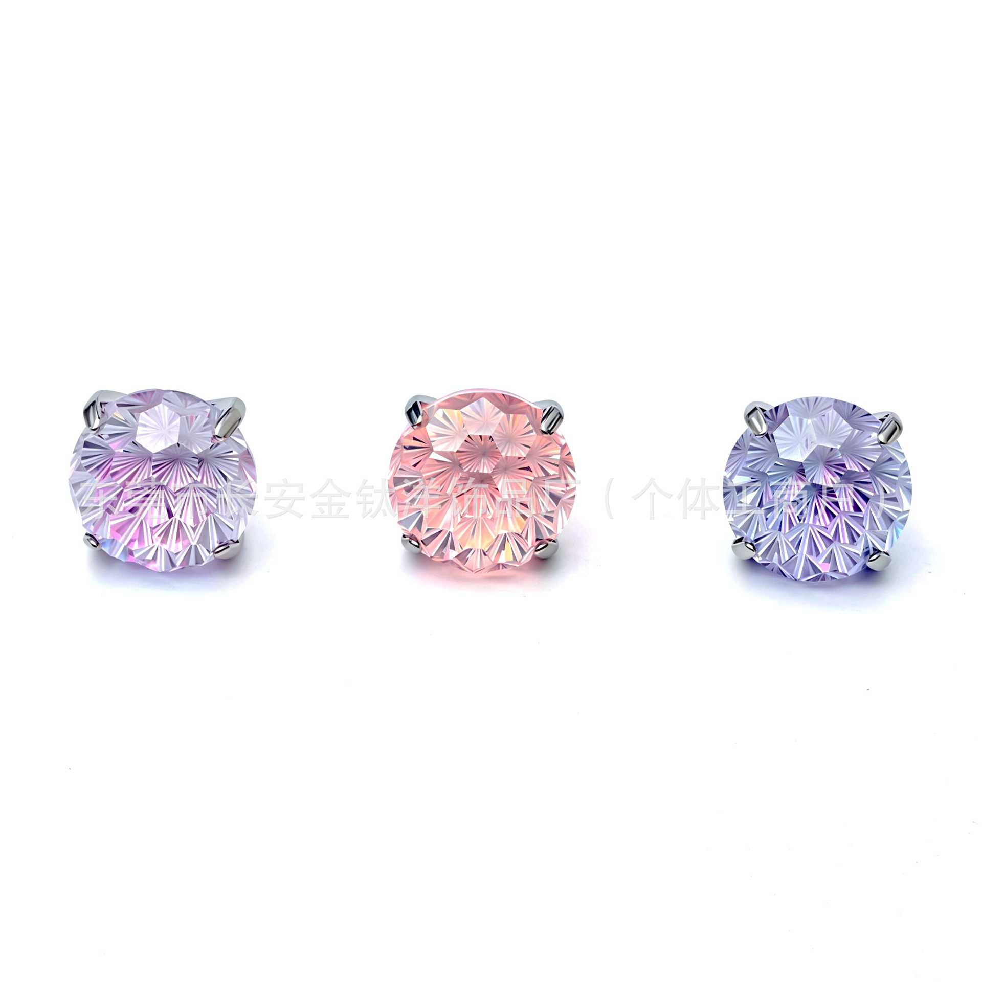 Pointed titanium steel lip stud product view