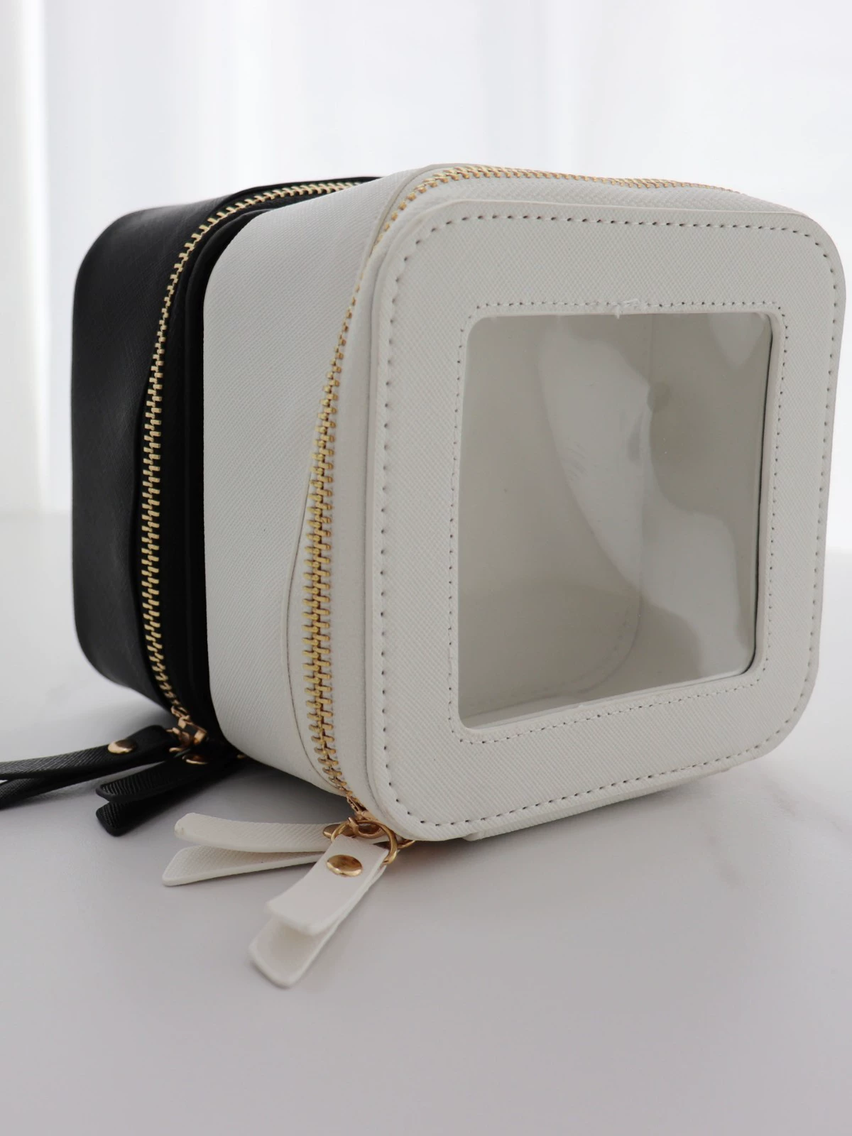 Новая косметичка из TPU кожи для окна, модная женская косметичка, косметичка из PU кожи, молния, держатель на хранение