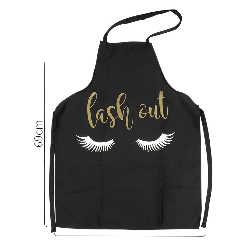 Delantal especial para pestañas de injerto al por mayor, delantal de uñas de pestañas hermosas, delantal de algodón y lino universal para hombres y mujeres