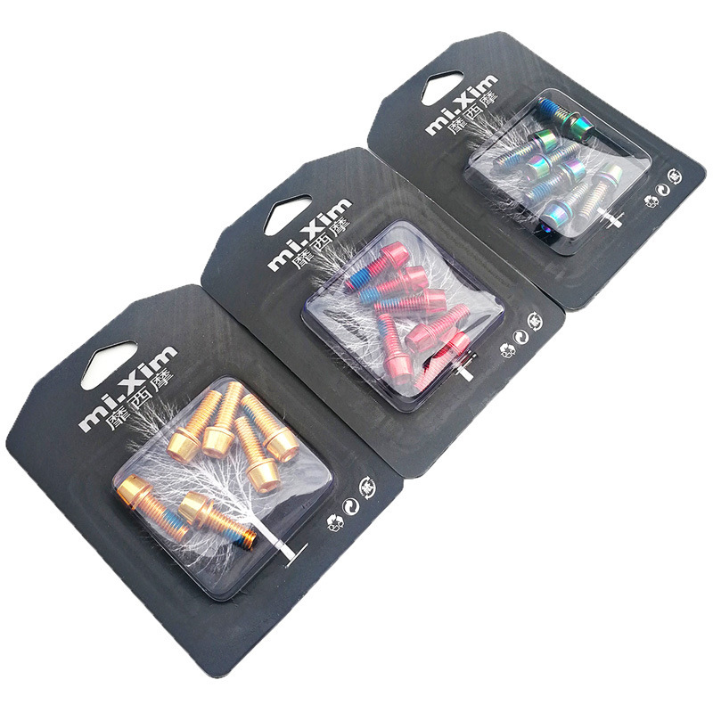 Mi,xim colorido tornillo vertical tornillo de freno V tornillo de freno M6 * 18mm