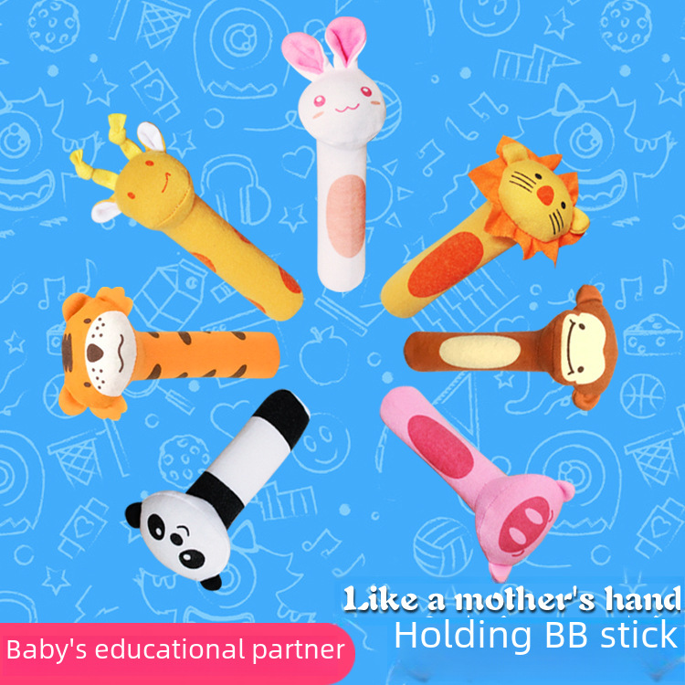 Плюшевая успокаивающая погремушка, интеллектуальная игрушка, 0-3 лет, панда, раннее развитие